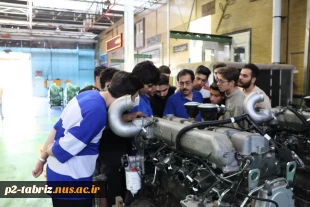 بازدید علمی دانشجویان مکانیک خودرو آموزشکده ملی مهارت شماره ۲ تبریز