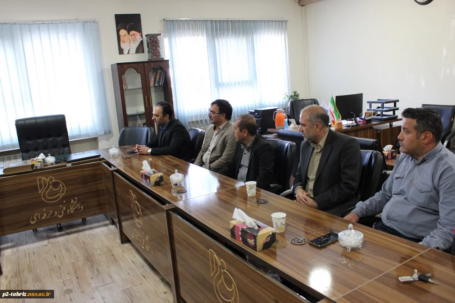 بازدید رئیس نظارت، ارزیابی دانشگاه ملی مهارت کشور از آموزشکده ملی مهارت شماره دو تبریز
