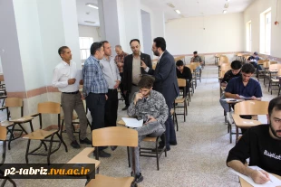 بازدید نماینده محترم نظارت، ارزیابی و تضمین کیفیت دانشگاه ملی مهارت از روند برگزاری امتحانات پایان ترم آموزشکده شماره دو تبریز