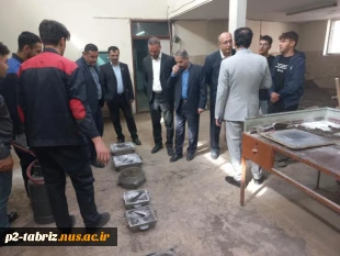 بازدید مدیرکل دفتر مرکزی حراست دانشگاه ملی مهارت از مرکز شماره ۲ تبریز