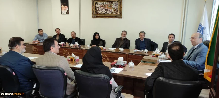 جلسه هیئت رئیسه دانشگاه ملی مهارت واحد استانی آذربایجان شرقی به میزبانی آموزشکده شماره دو تبریز