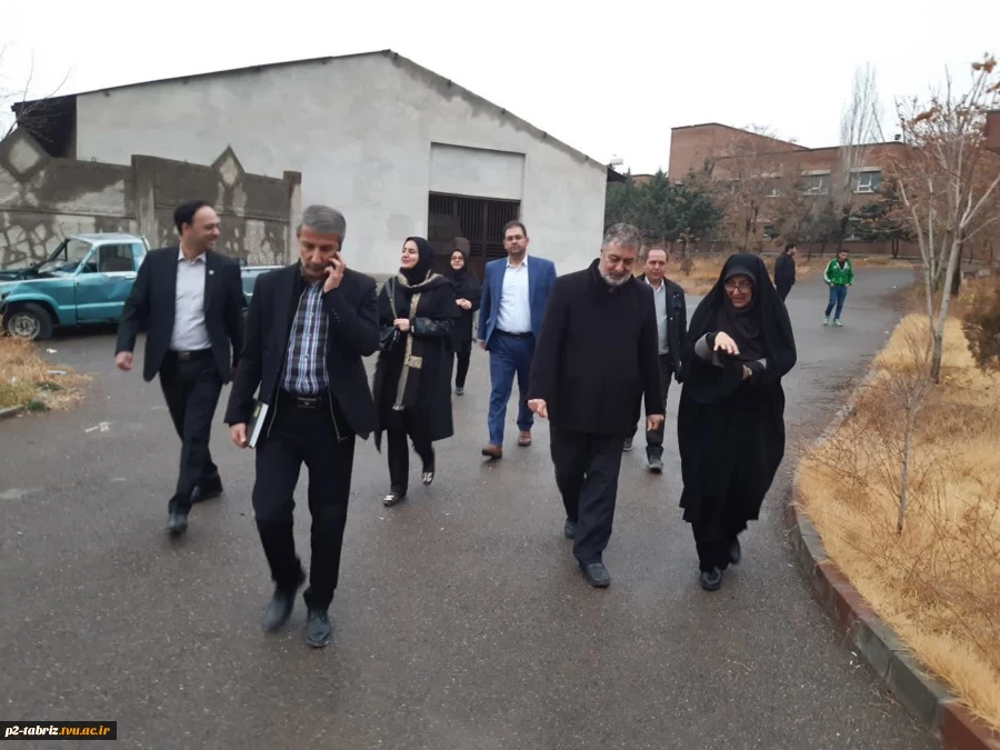بازدید مدیران کل محترم امور دانشجویی، دفتر امور فنی و نظارت بر طرح های عمرانی و مشاور رئیس دانشگاه ملی مهارت از آموزشکده شماره دو تبریز