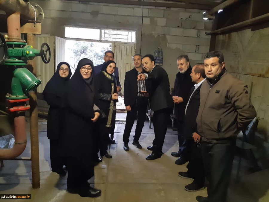 بازدید مدیران کل محترم امور دانشجویی، دفتر امور فنی و نظارت بر طرح های عمرانی و مشاور رئیس دانشگاه ملی مهارت از آموزشکده شماره دو تبریز